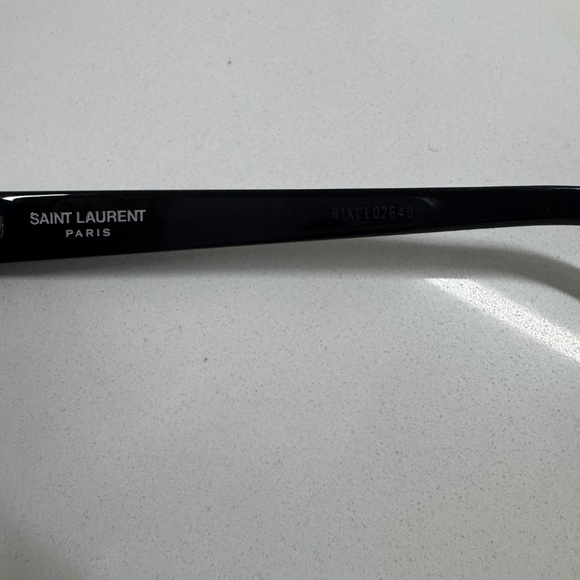 SAINT LAURENT SL276 'Mica' Cat-Eye Black Acetate Sunglasses - Picture 8 of 13